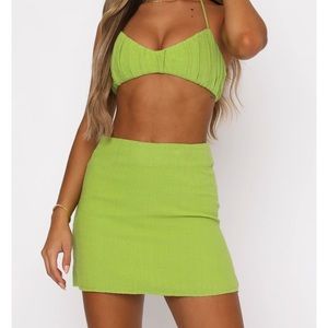 White Fox 2 piece skirt set